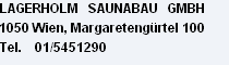 Lagerholm Saunabau
